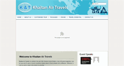 Desktop Screenshot of khaitanairtravels.com