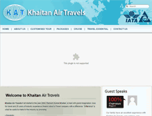 Tablet Screenshot of khaitanairtravels.com